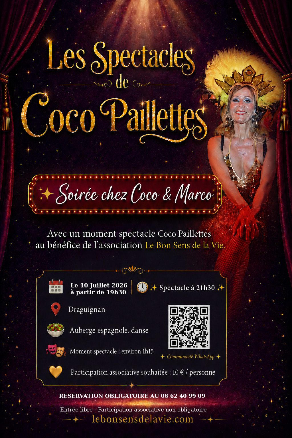 Soirée chez Coco & Marco le 10 Juillet 2026